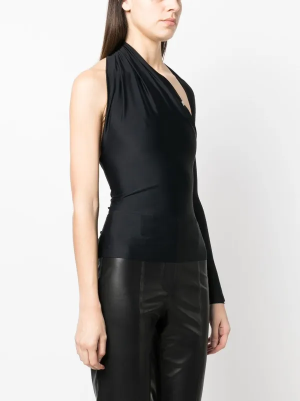 1017 ALYX 9SM cut-out Asymmetric Top | Black | FARFETCH