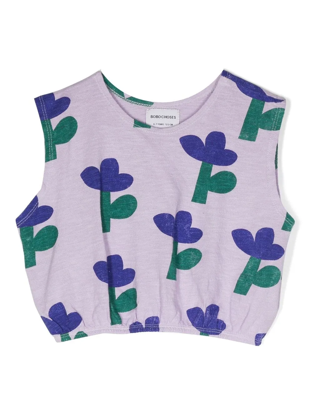 

Bobo Choses top sin mangas con estampado floral - Morado