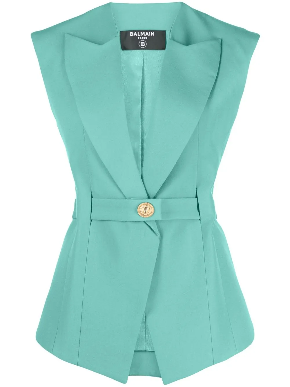 balmain-belted-waist-sleeveless-jacket-farfetch