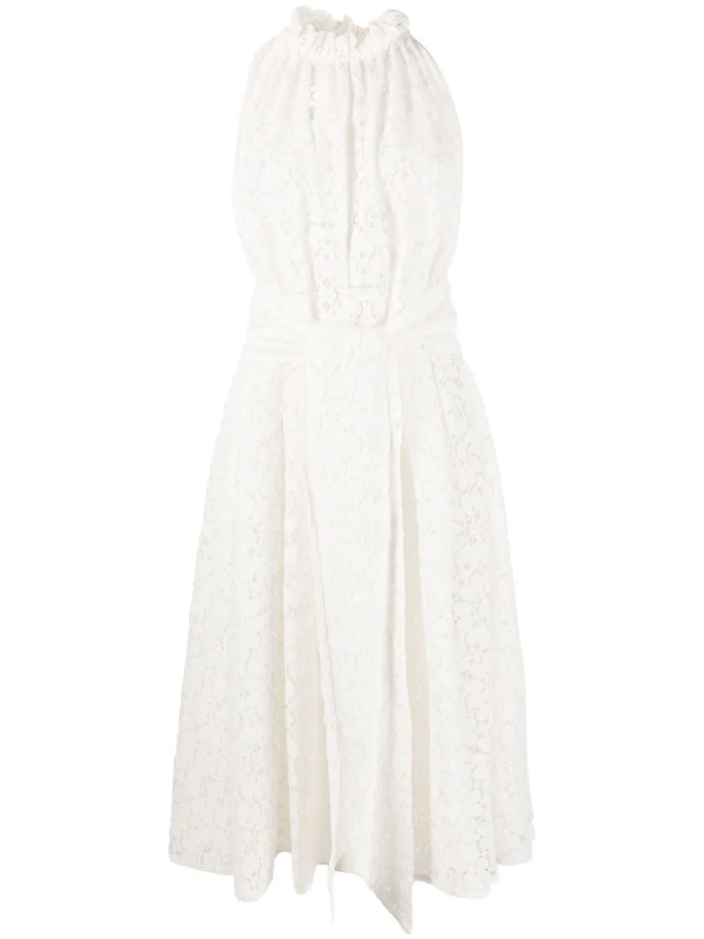 

Alexandre Vauthier sleeveless floral lace dress - White