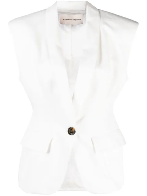 Alexandre Vauthier single-breasted cotton waistcoat
