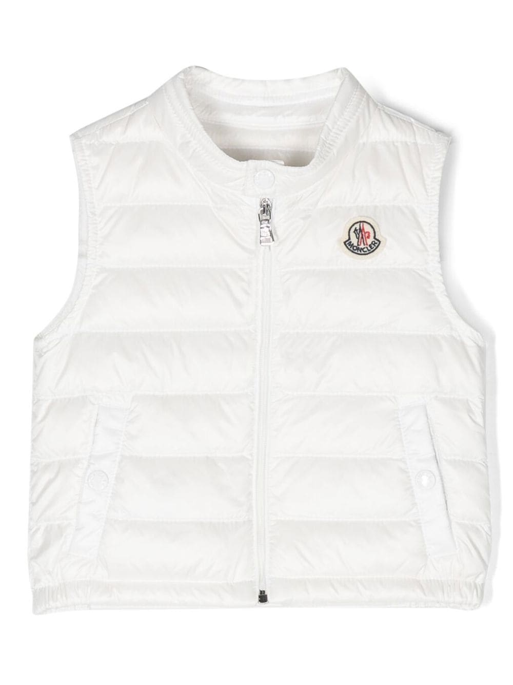 

Moncler Enfant logo-patch padded gilet - White