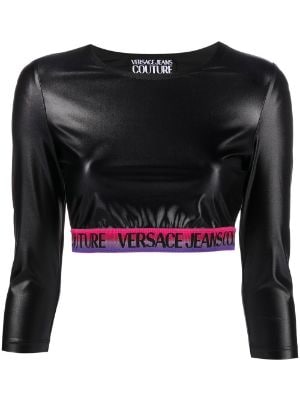VERSACE JEANS COUTURE: women's top - Black  Versace Jeans Couture body  75HAM209JS204 online at