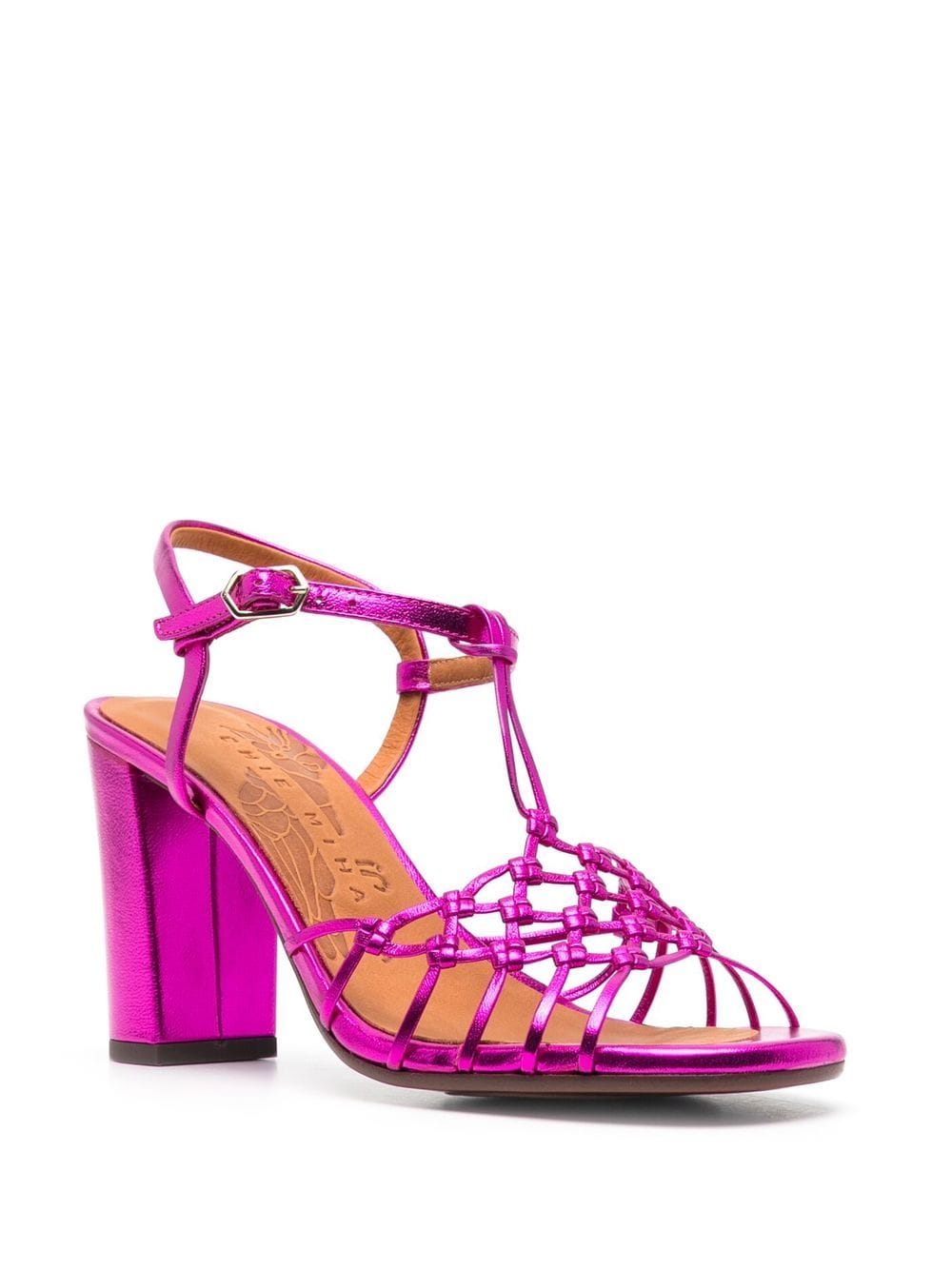 Chie Mihara Bassi sandalen met metallic-effect - Roze