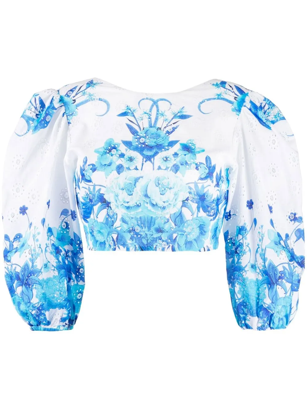 

Borgo De Nor Rhea floral-print top - Blanco