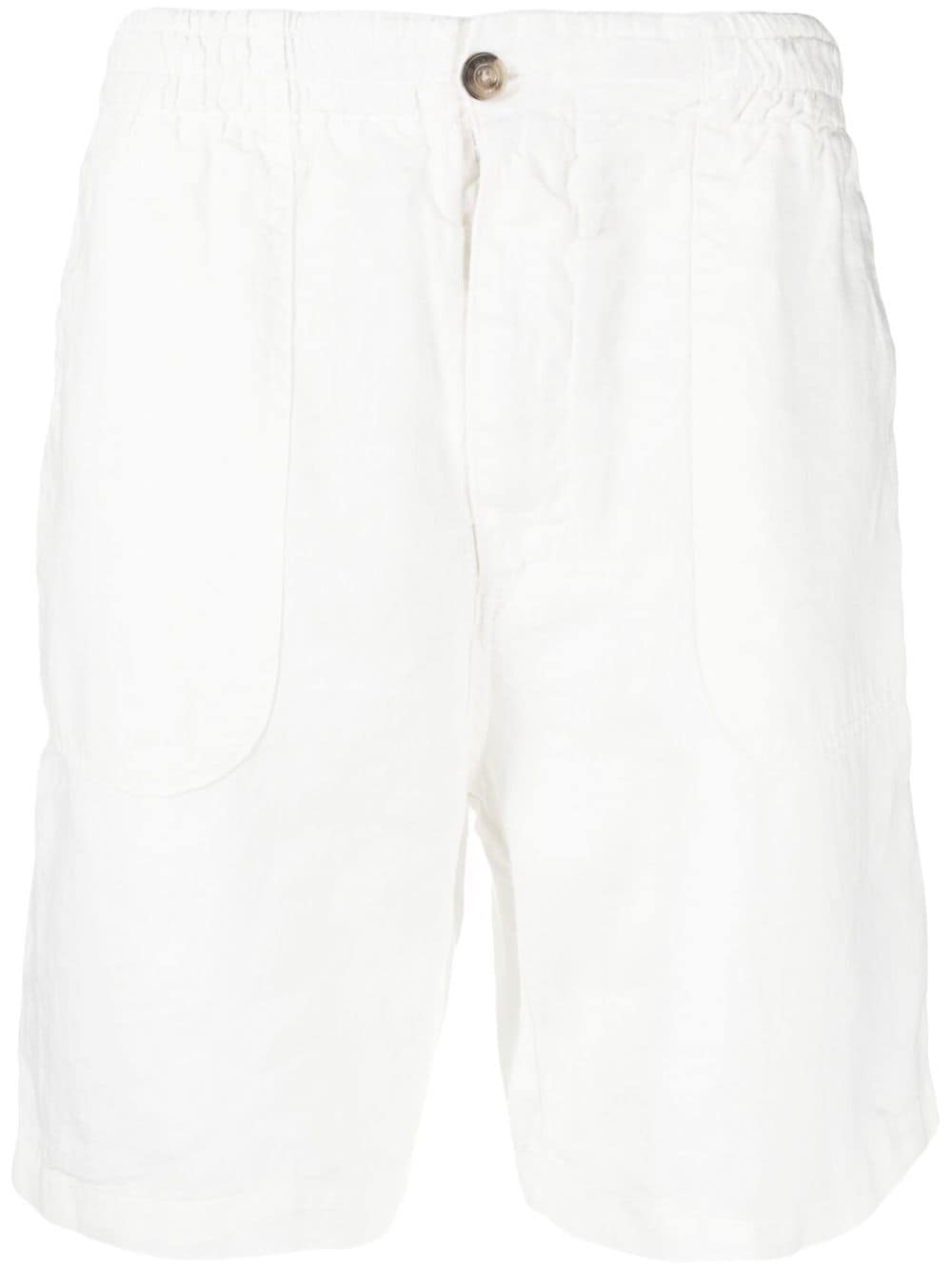 Altea Knee-length Fitted Shorts In Beige