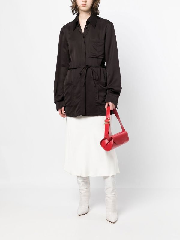 Jil Sander Belted Waist Shirt Jacket - Farfetch