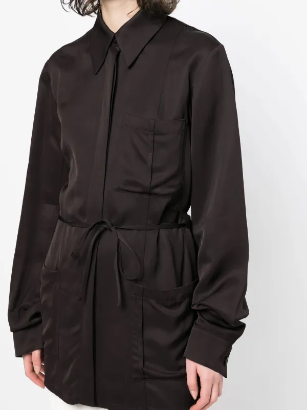 Jil Sander ベルテッド ジャケット | ブラウン | FARFETCH JP