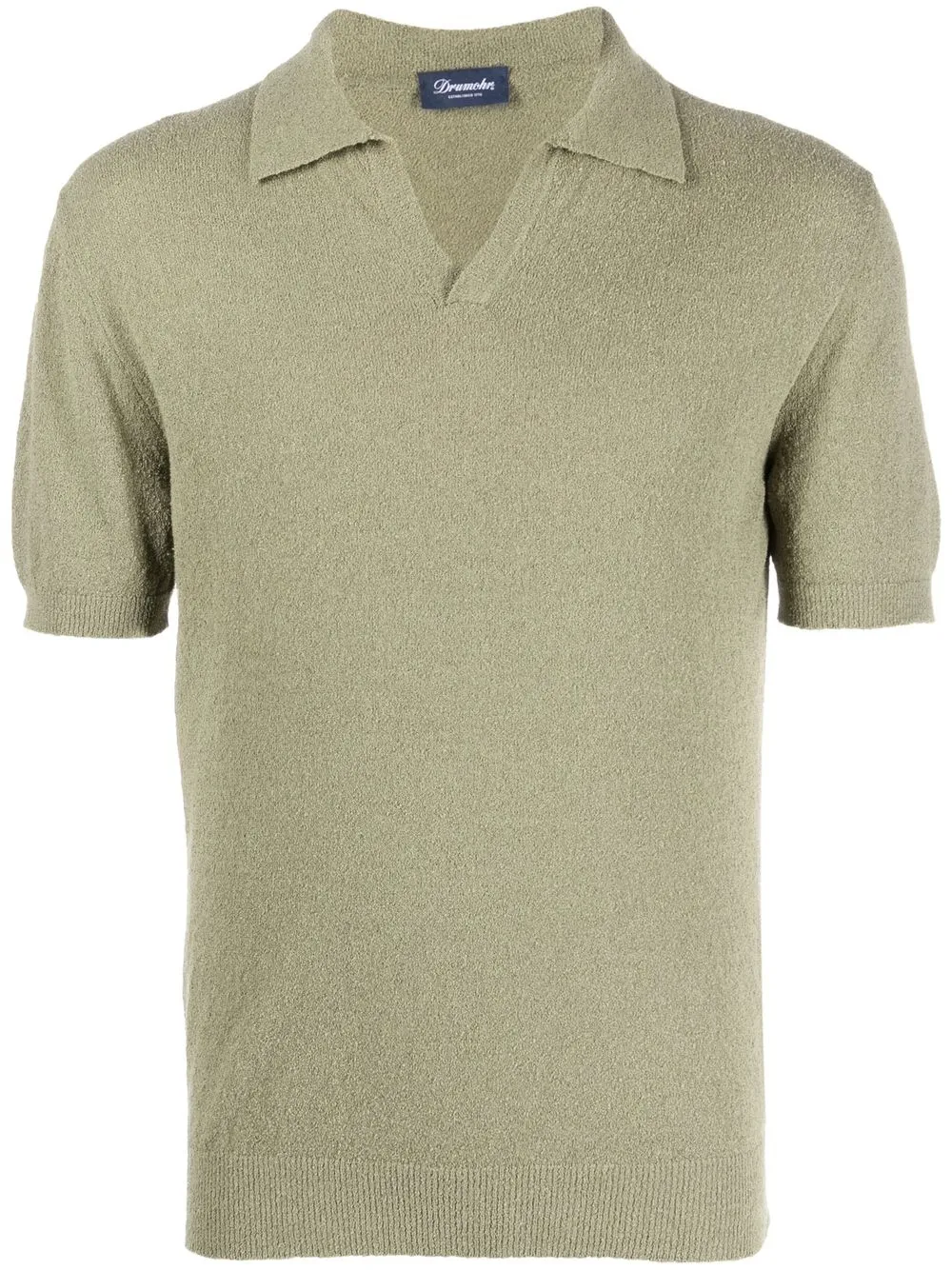 

Drumohr knitted short-sleeved polo shirt - Green