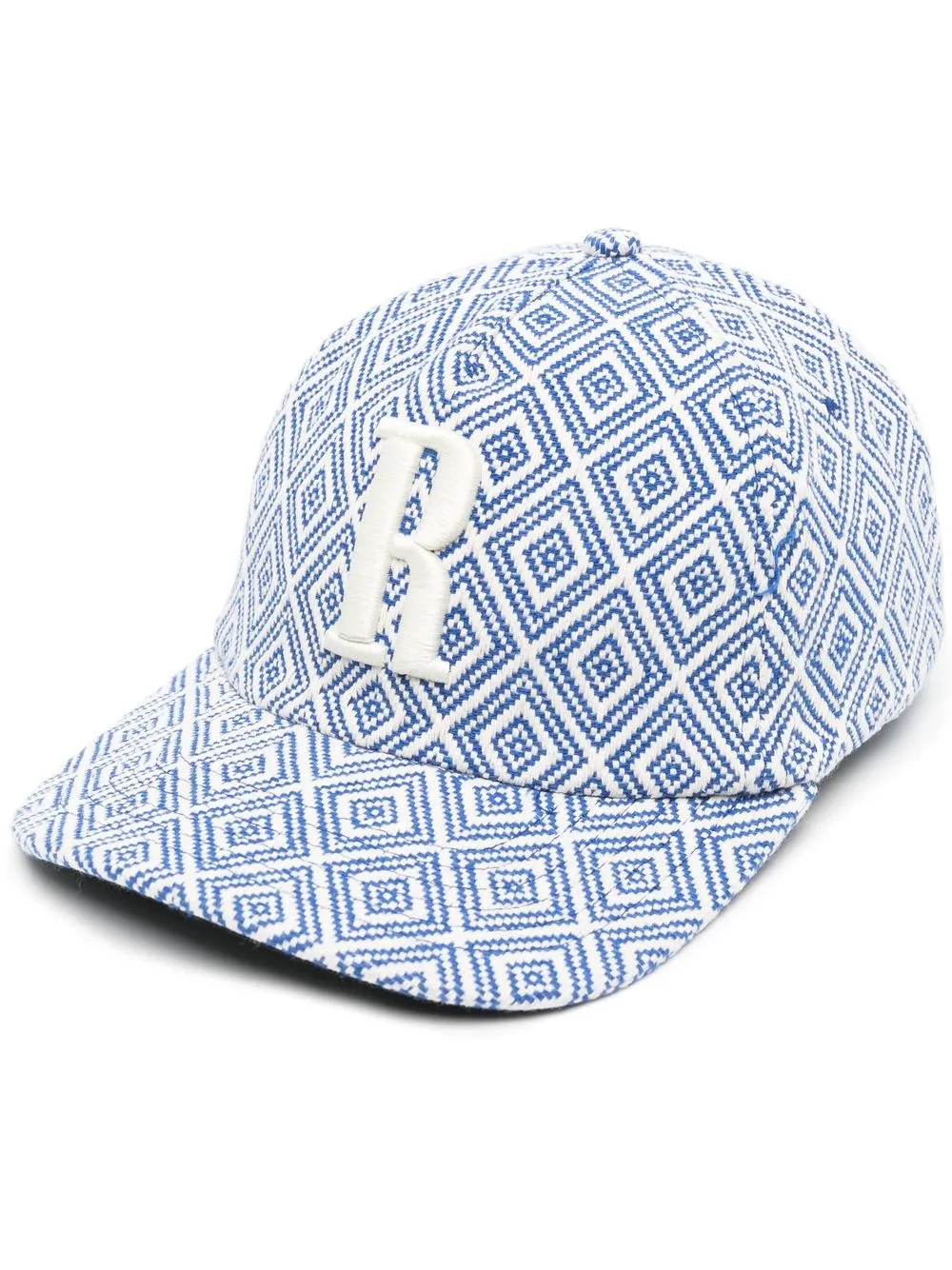 

Rhude patterned embroidered-logo cap - Blue