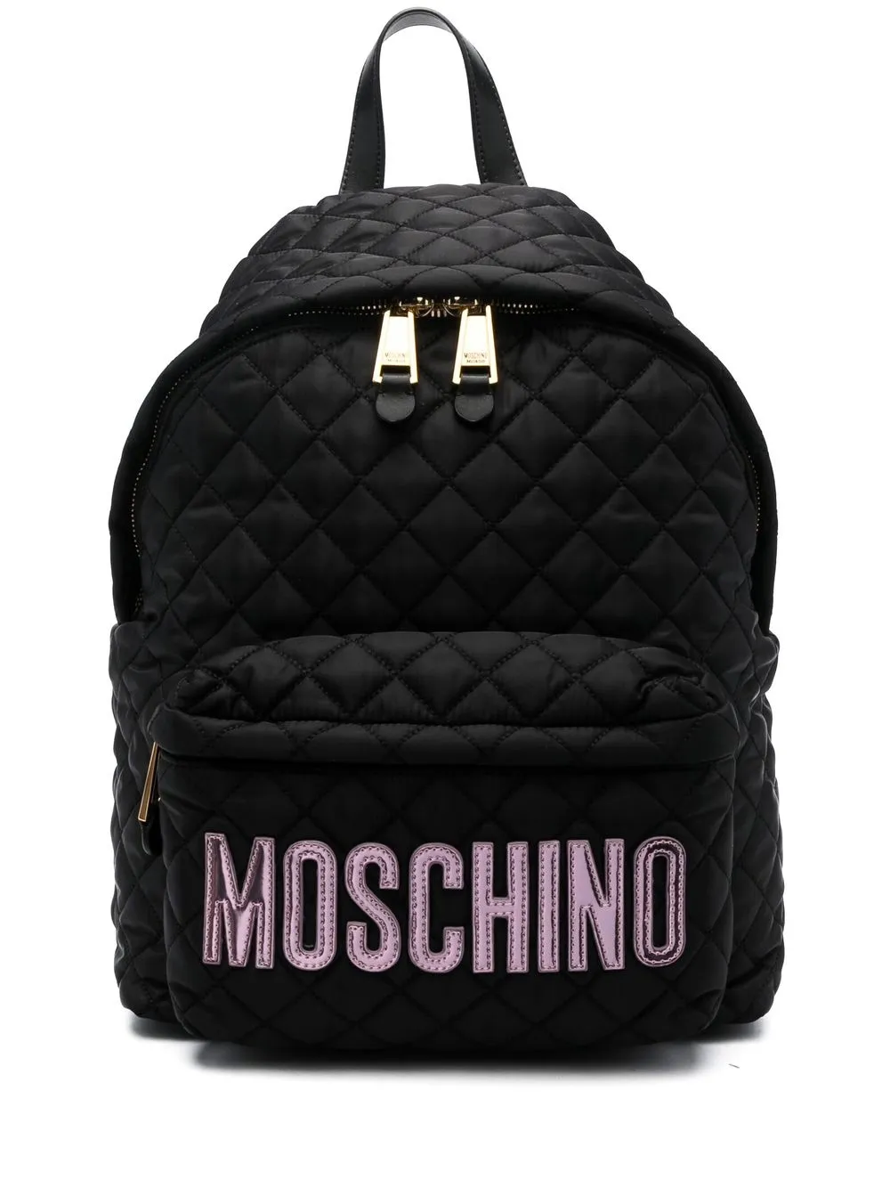 

Moschino logo quilted backpack - Black