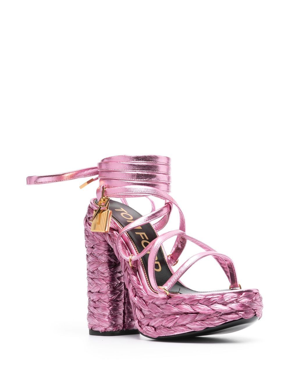 TOM FORD Metallic sandalen - Roze