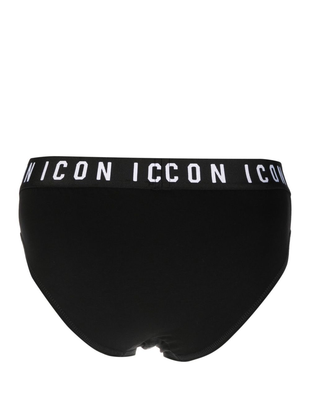 Shop Dsquared2 Icon Elasticated-waist Briefs In Black