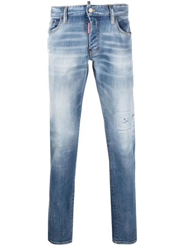 Dsquared2 embroidered-logo straight-leg Jeans - Farfetch