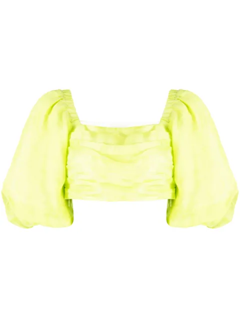SANDRO gathered crop top