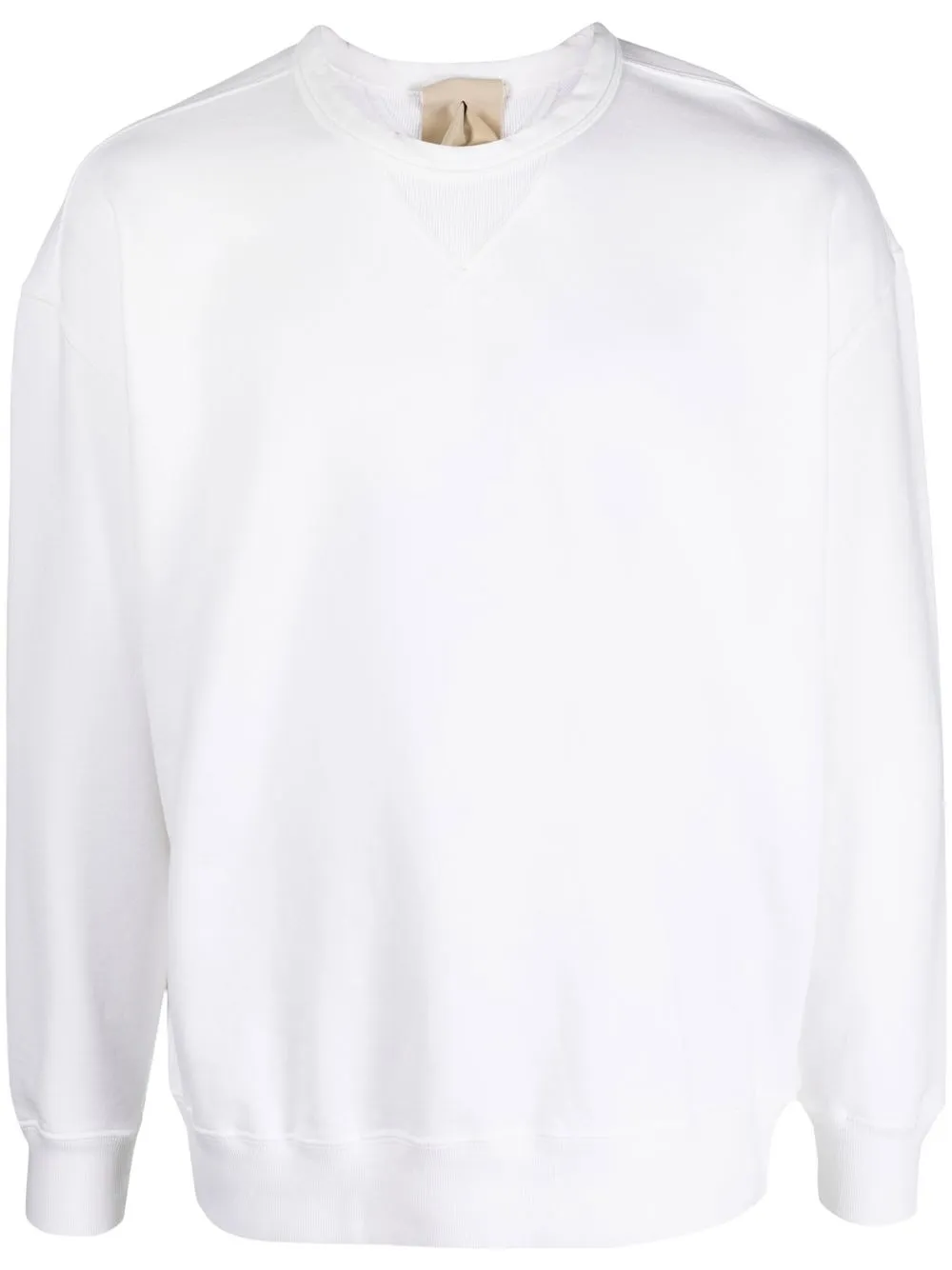 Ten C long sleeve crew neck sweatshirt - White