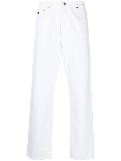 Prada logo-plaque detail trousers