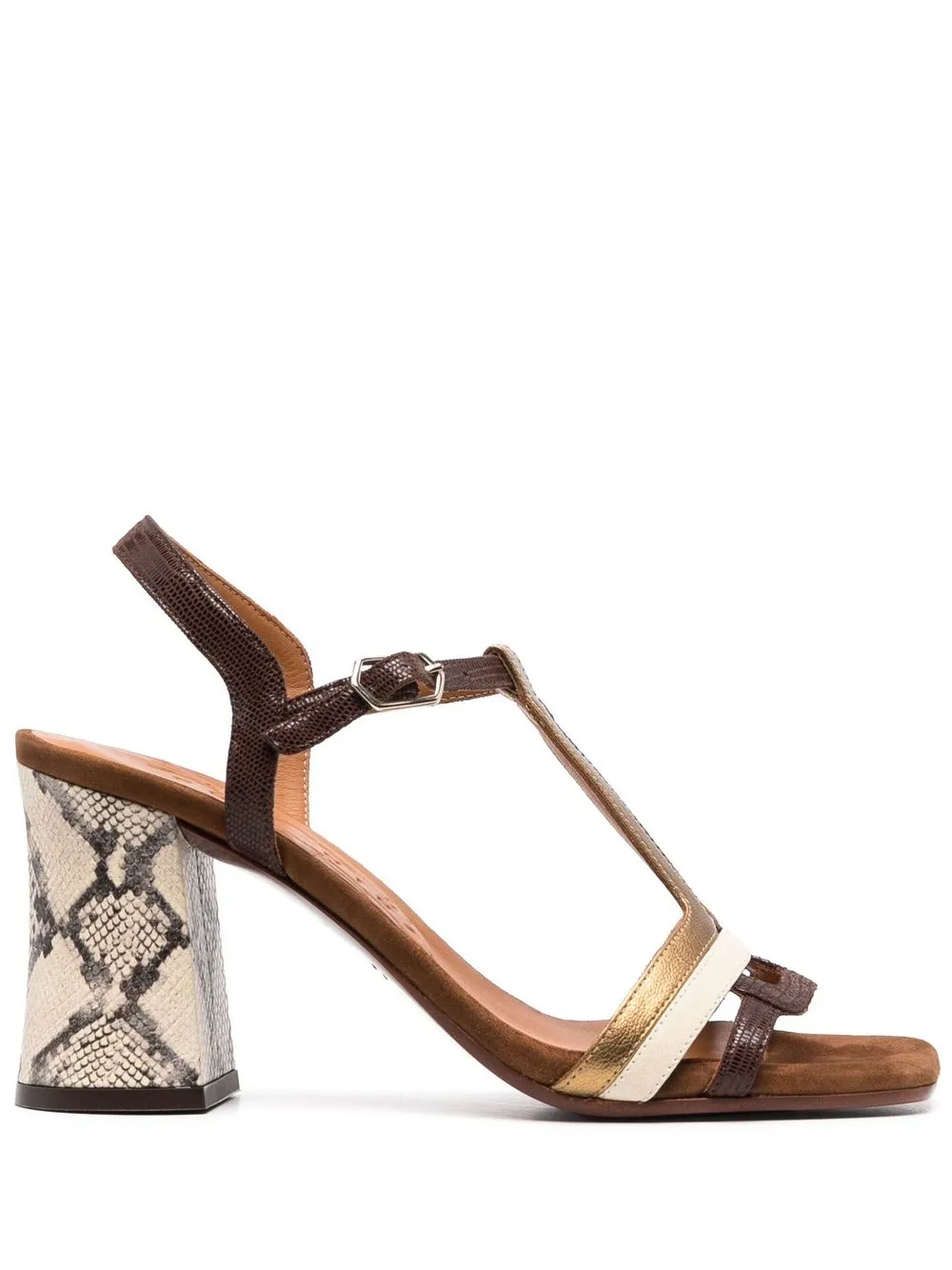 

Chie Mihara snake-print 90mm sandals - Brown