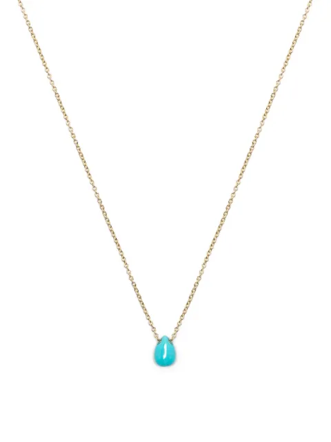 THE ALKEMISTRY 18kt yellow gold Vianna Small Pear Drop turquoise necklace