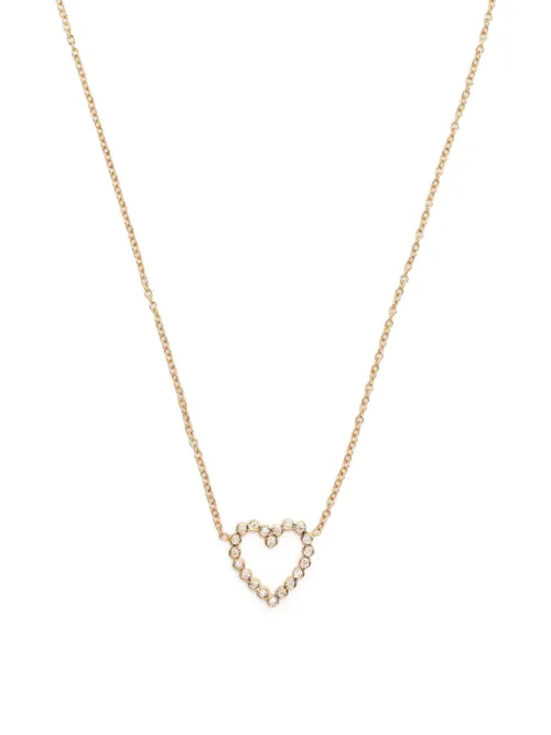 Collier en 14ct à pendentif cœur - Zoë Chicco - Modalova
