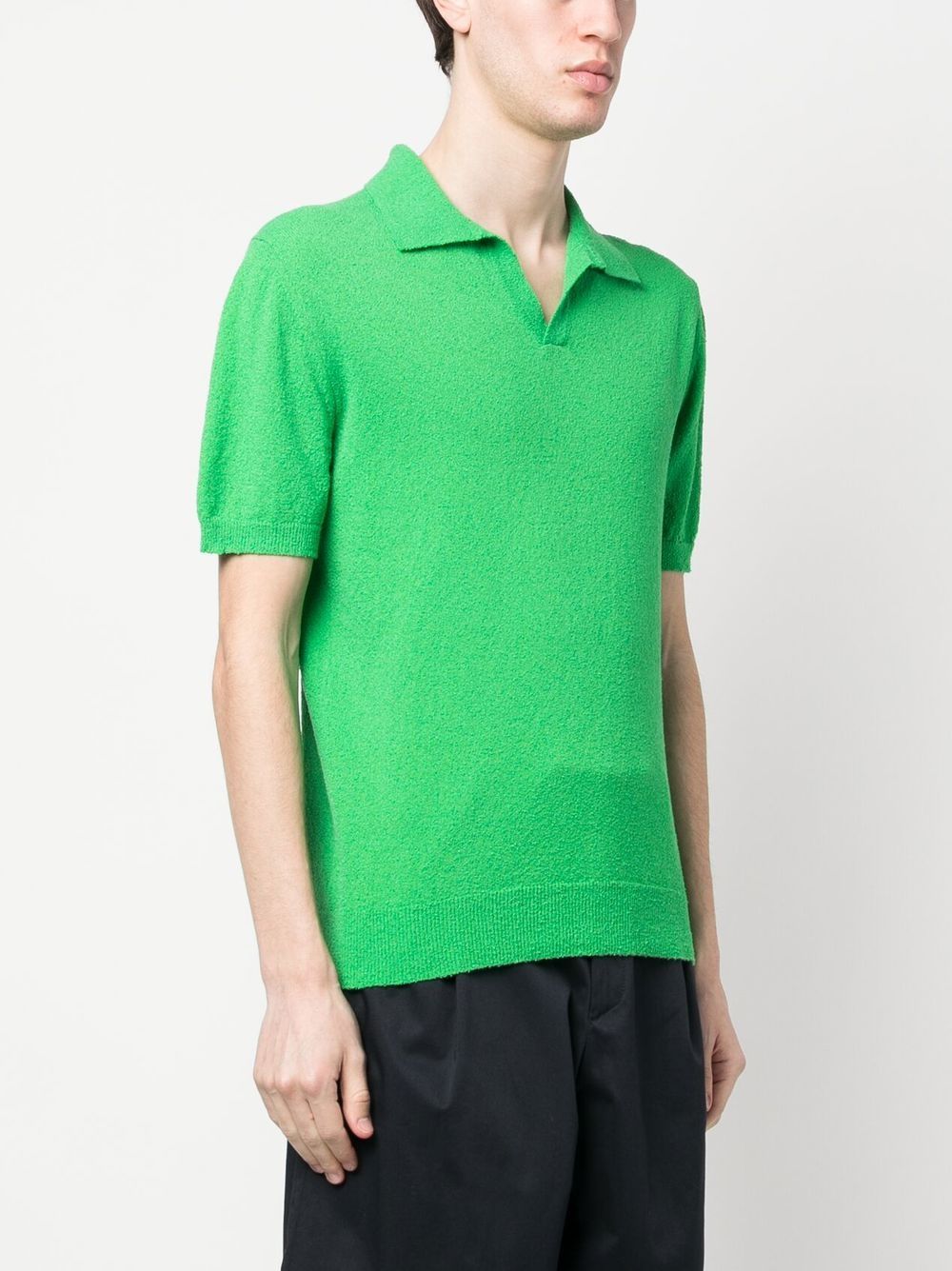 Shop Drumohr Jersey Short-sleeved Polo Shirt In Green