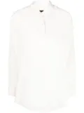 Nili Lotan sheer silk long-sleeved shirt - Neutrals