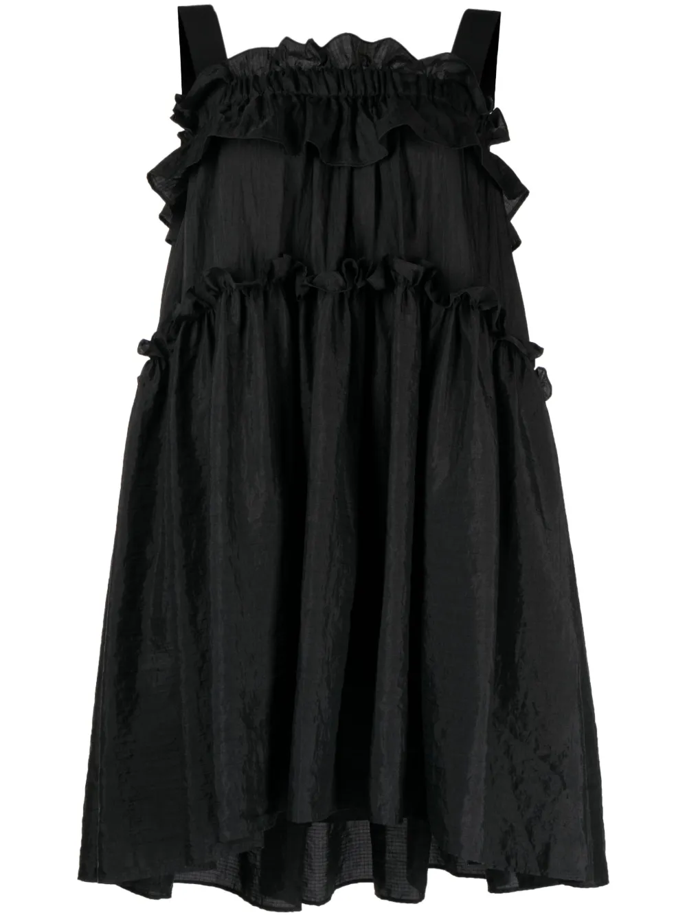 Brøgger Layered Design Dress In Schwarz