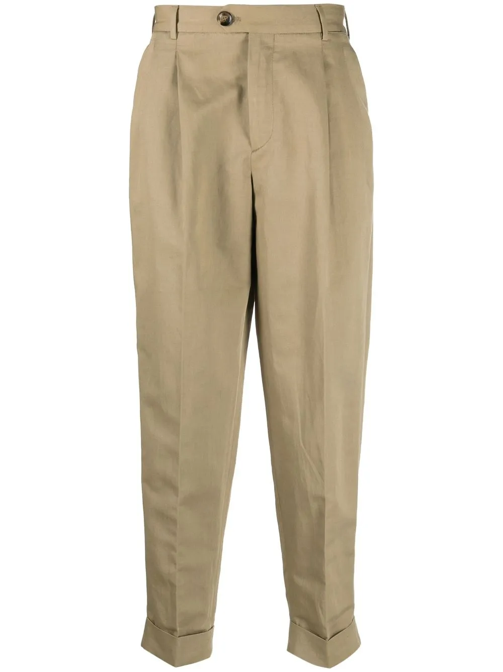 

PT Torino pleat-detail chino trousers - Neutrals