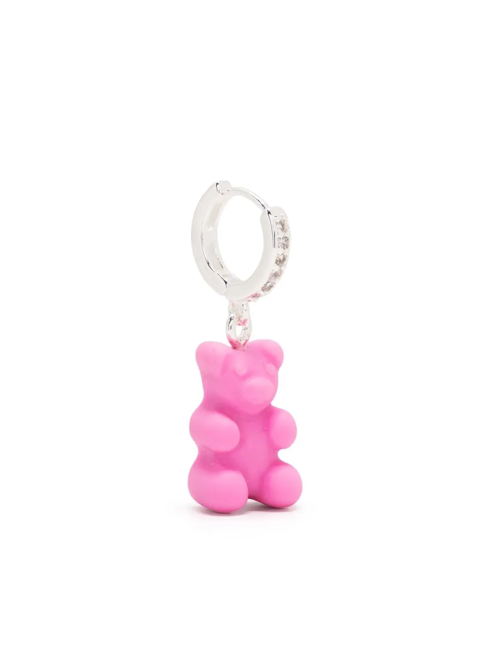 

Crystal Haze Nostalgia Bear embellsihed earrings - Pink