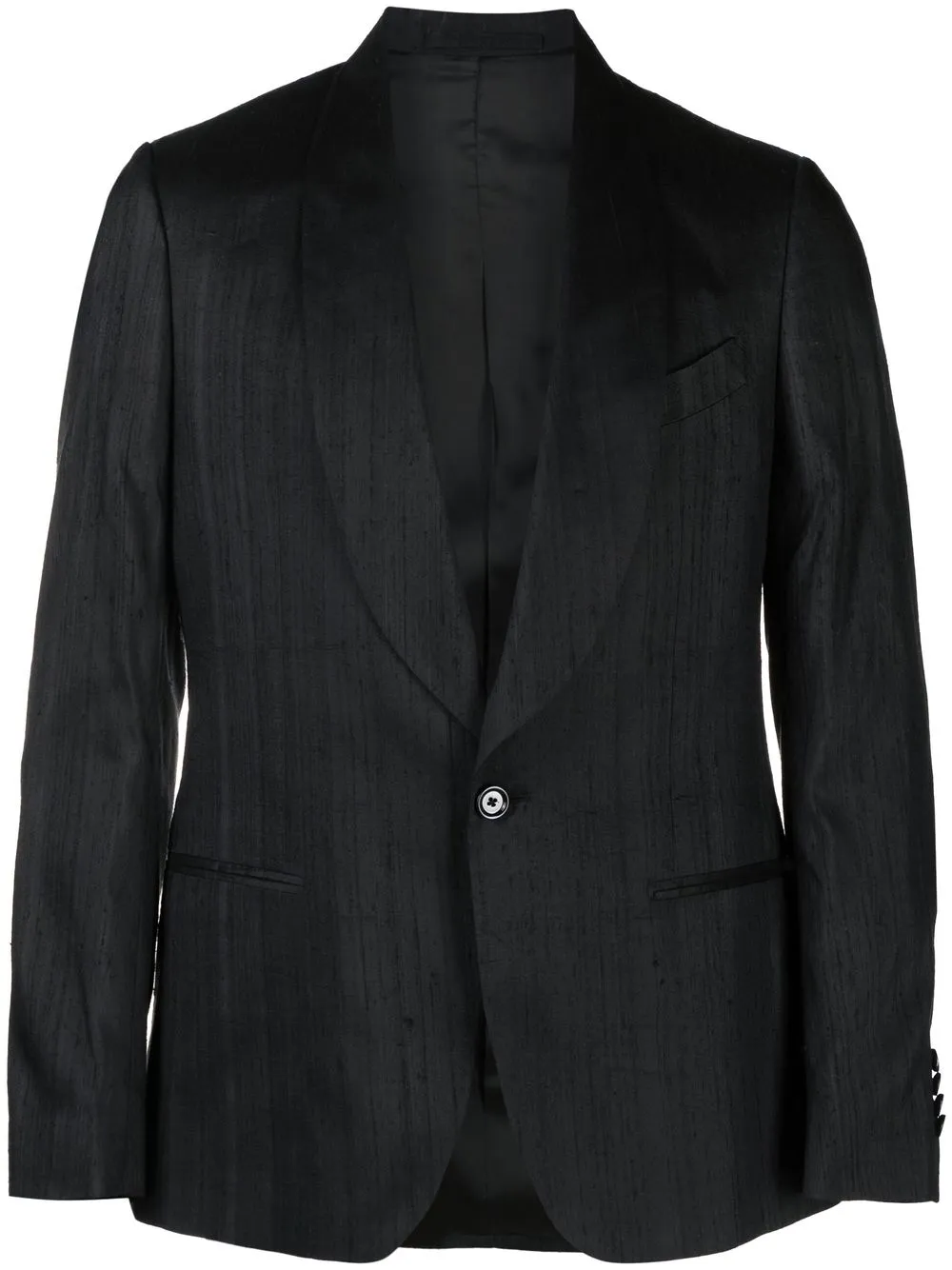 

Lardini textured notched-lapel blazer - Black