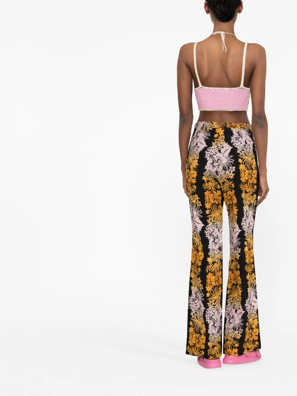 SANDRO Butterfly crochet-knit Top Farfetch