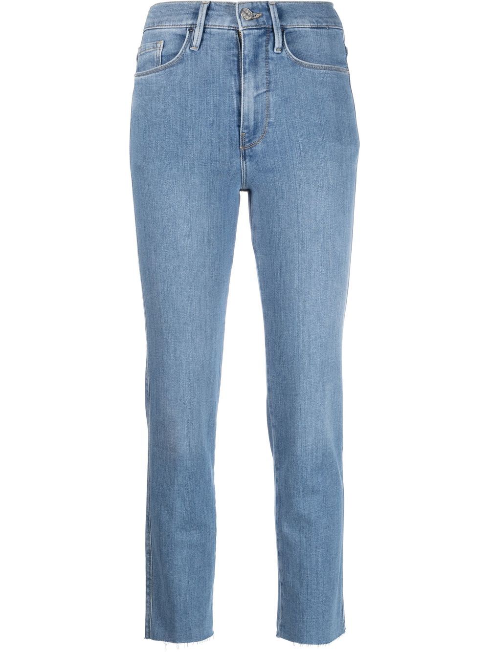 Frame Tapered Slim-cut Jeans In Blue