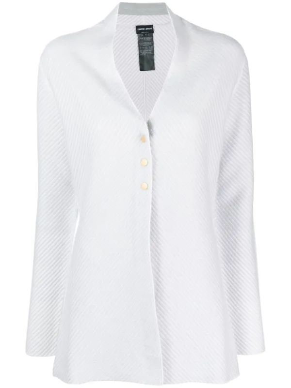 Giorgio Armani Three Button Cardigan in Blue