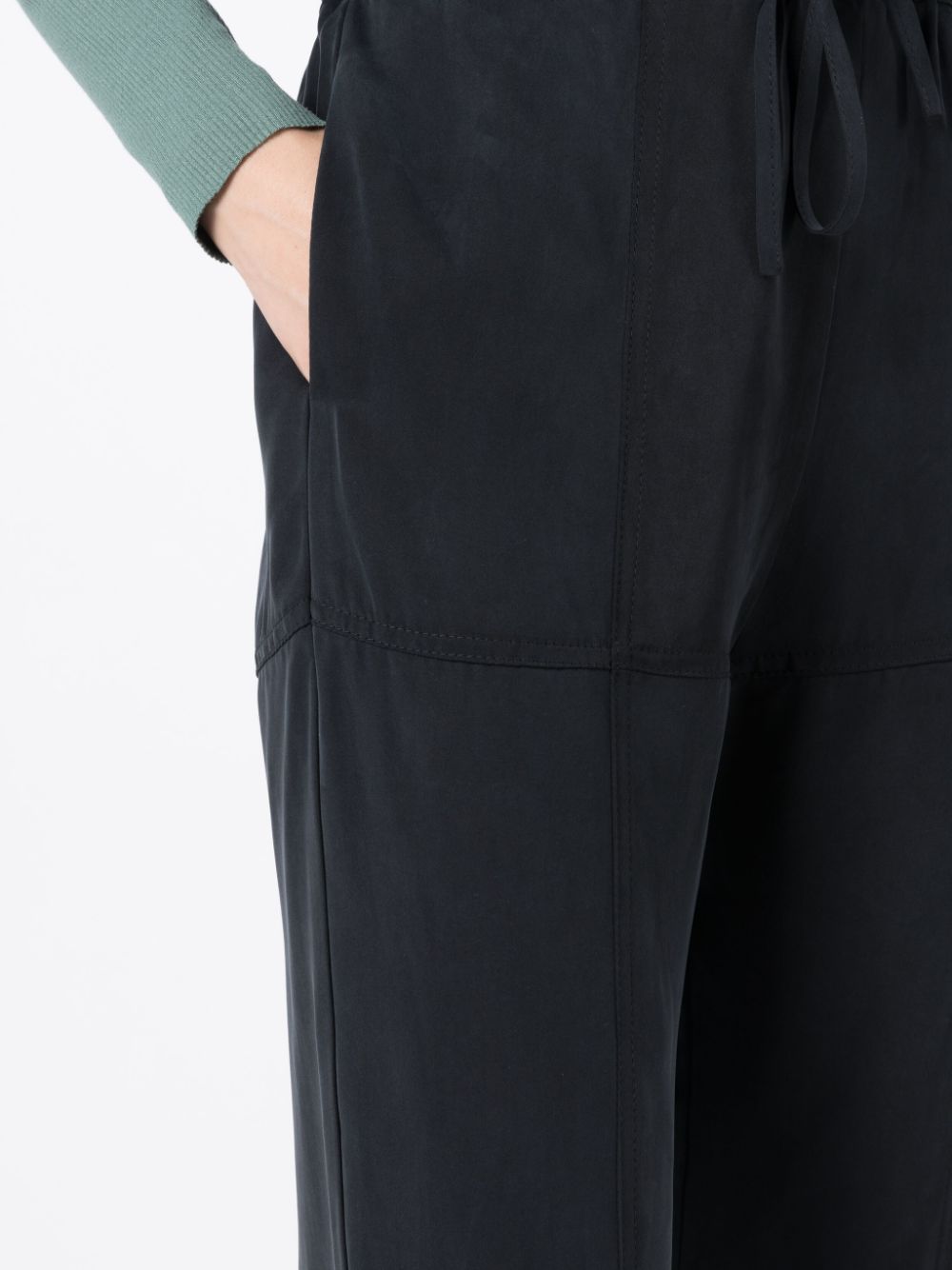 Shop Uma Raquel Davidowicz Pote Drawstring-waistband Trousers In Black