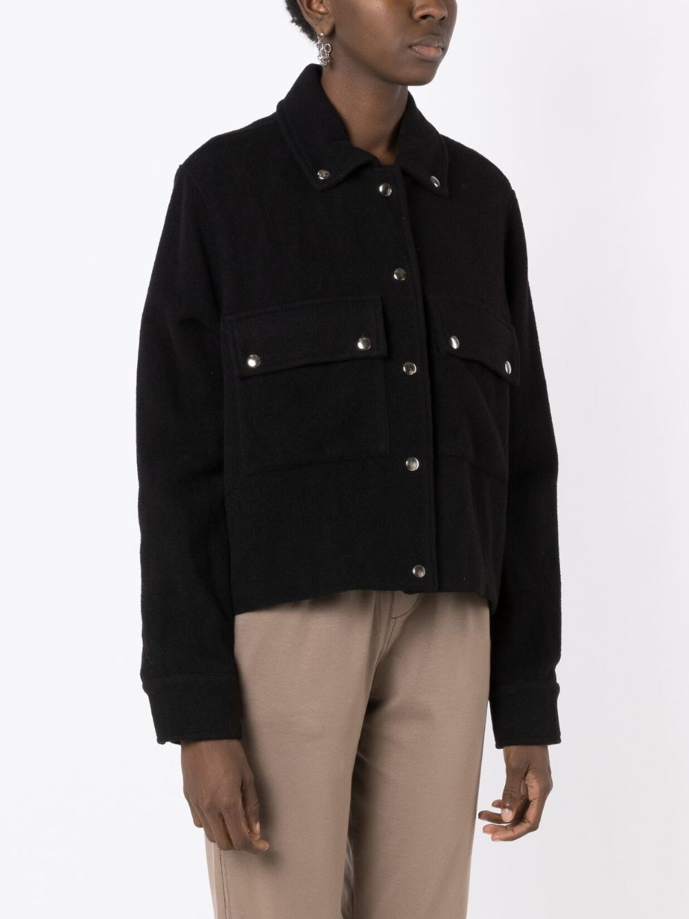 Shop Uma Raquel Davidowicz Classic-collar Fitted Jacket In Black