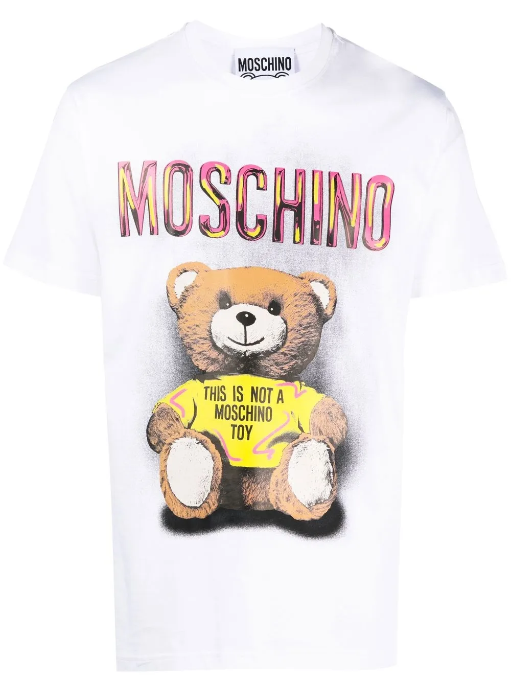 

Moschino logo teddy bear print t-shirt - White