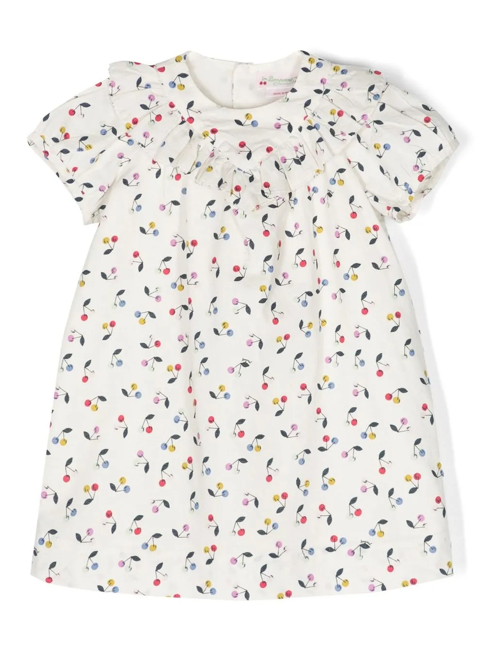 

Bonpoint cherry-print cotton dress - White