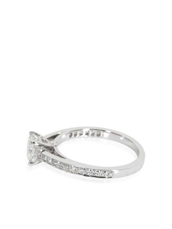 Tiffany & Co. Pre-Owned Platinum Diamond Engagement Ring - Farfetch