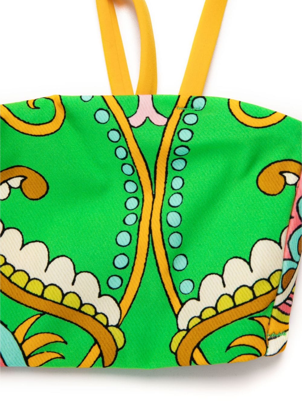 Shop Alemais Marion Bandeau Bikini Top In Green