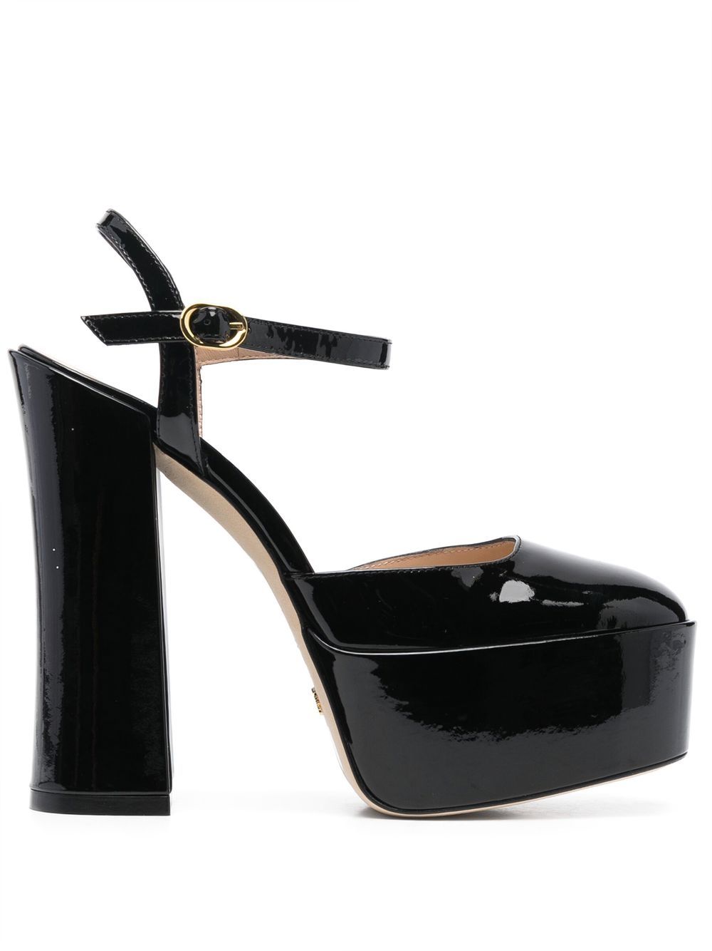 

Stuart Weitzman patent leather platform pumps - Black