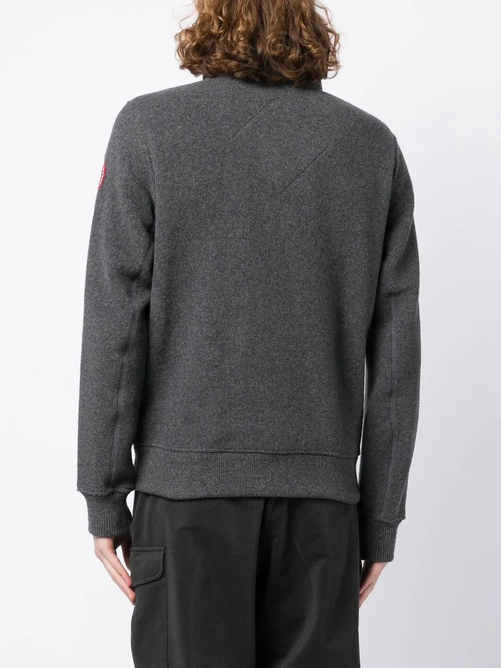 Canada Goose Lawson Wool-blend Fleece Jacket In Grey