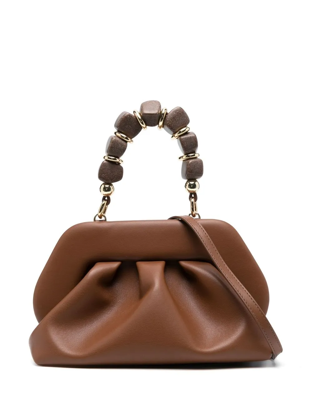 

Themoirè Tia Wood Stone bag - Brown