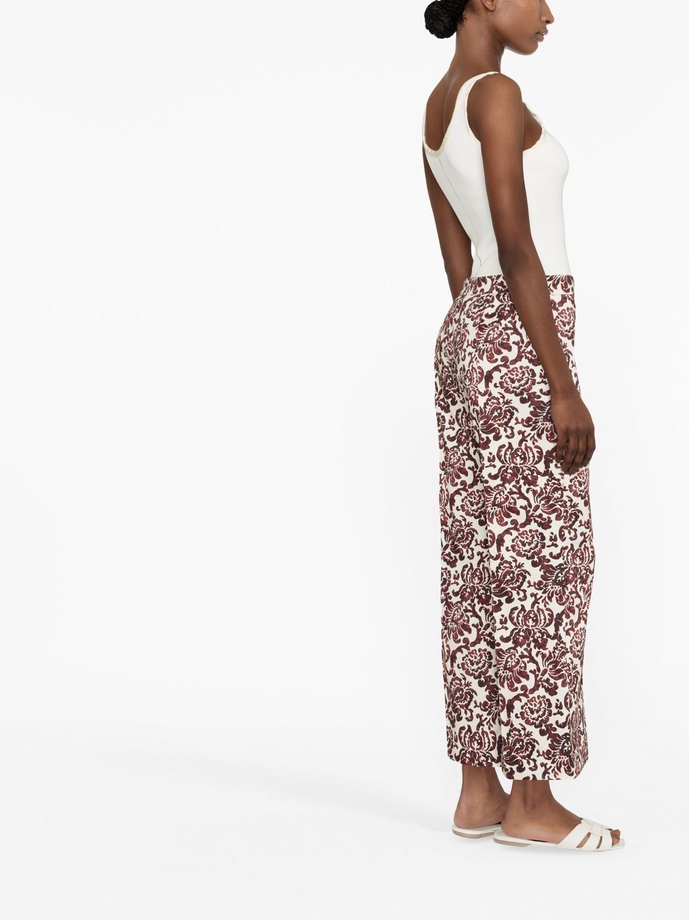 'S Max Mara Broek met paisley-print Beige