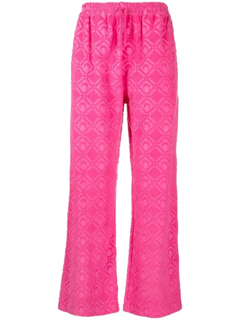 Marine Serre pants con motivo de luna en jacquard