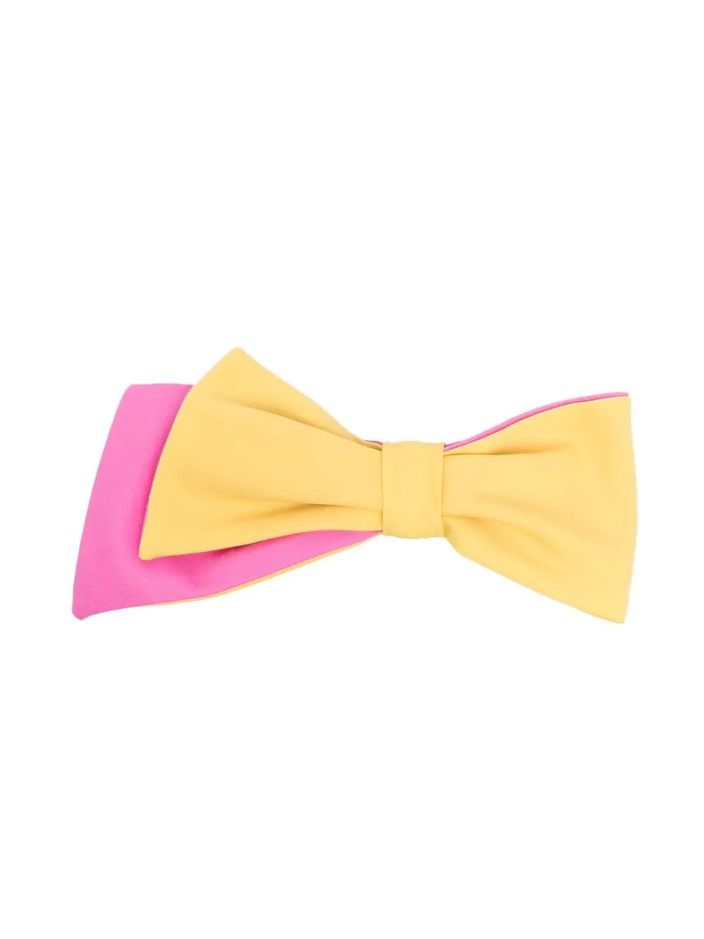 

Colorichiari layered bow clip - Yellow