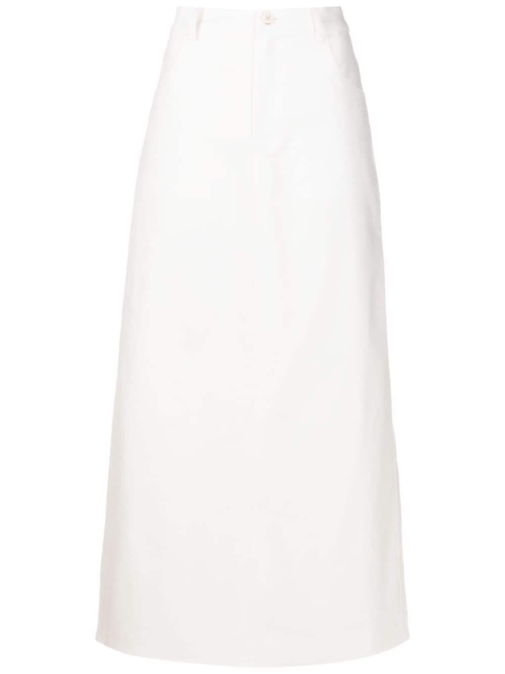 Uma Raquel Davidowicz A-line Straight-cut Skirt In White