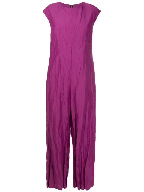 Uma | Raquel Davidowicz crinkled flared jumpsuit 