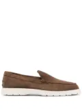 Tod's 30mm slip-on suede loafers - Brown