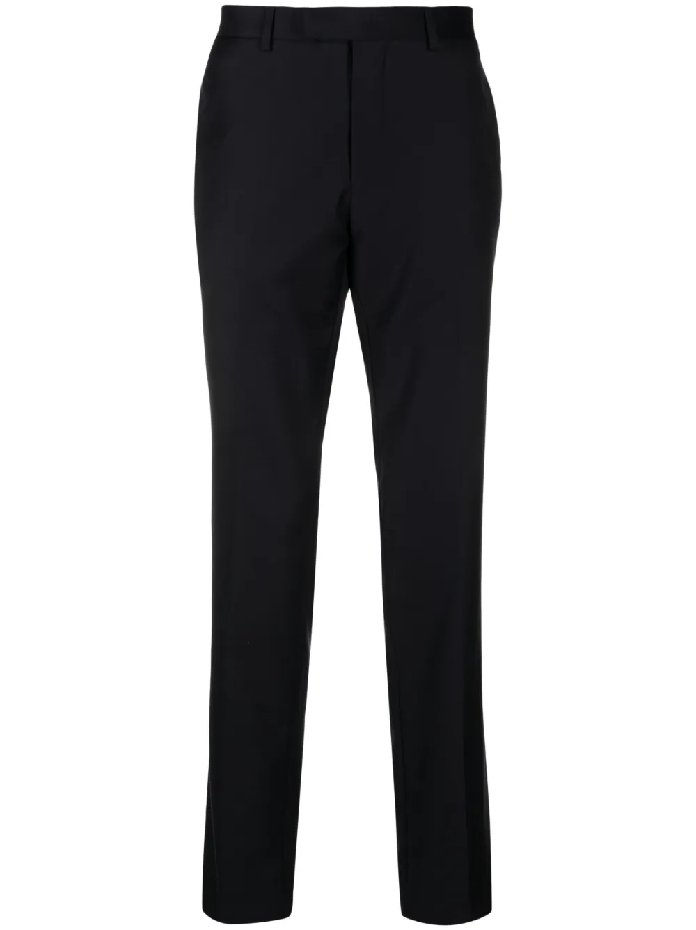 Sandro Tailored Straight-leg Trousers In Blue