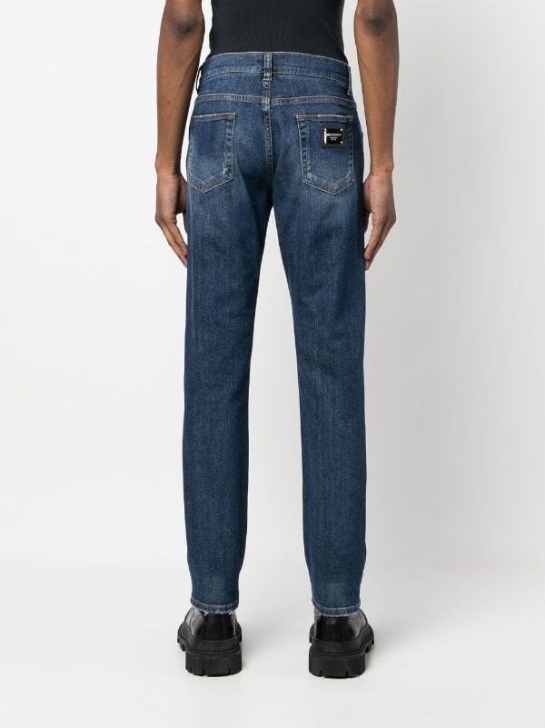 Dolce & Gabbana distressed-effect straight-leg Jeans - Farfetch